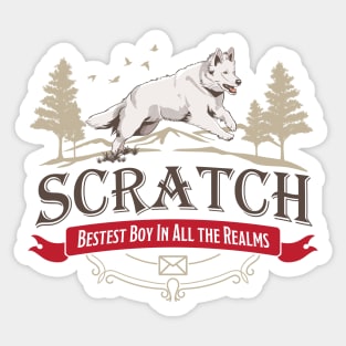 Scratch - Bestest Boy in all the Realms Sticker